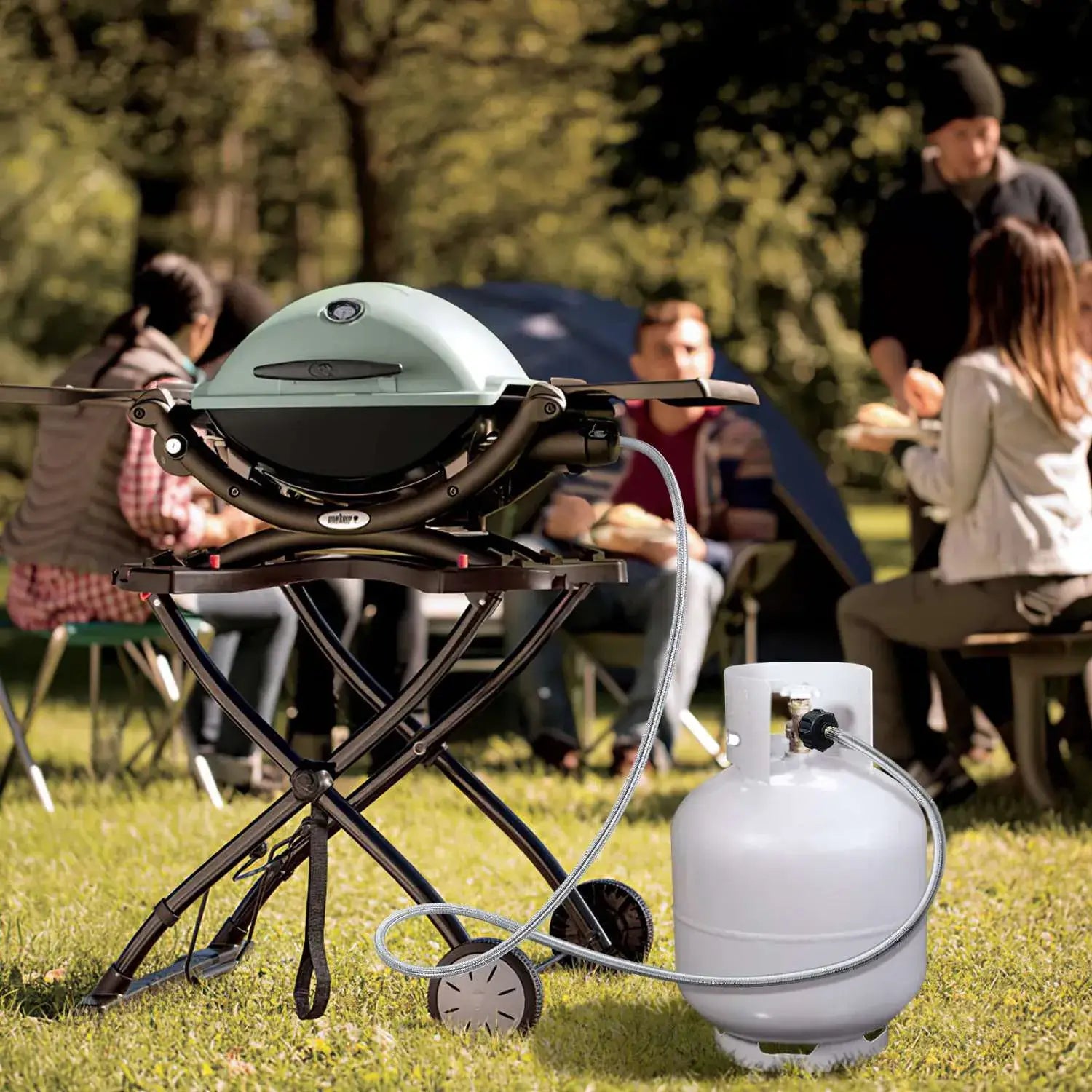 Propane hose adapter outdoor usage