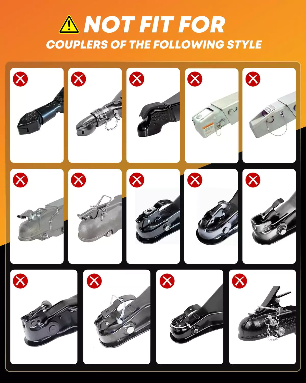 Not compatible tongue styles of kohree proven industries trailer lock