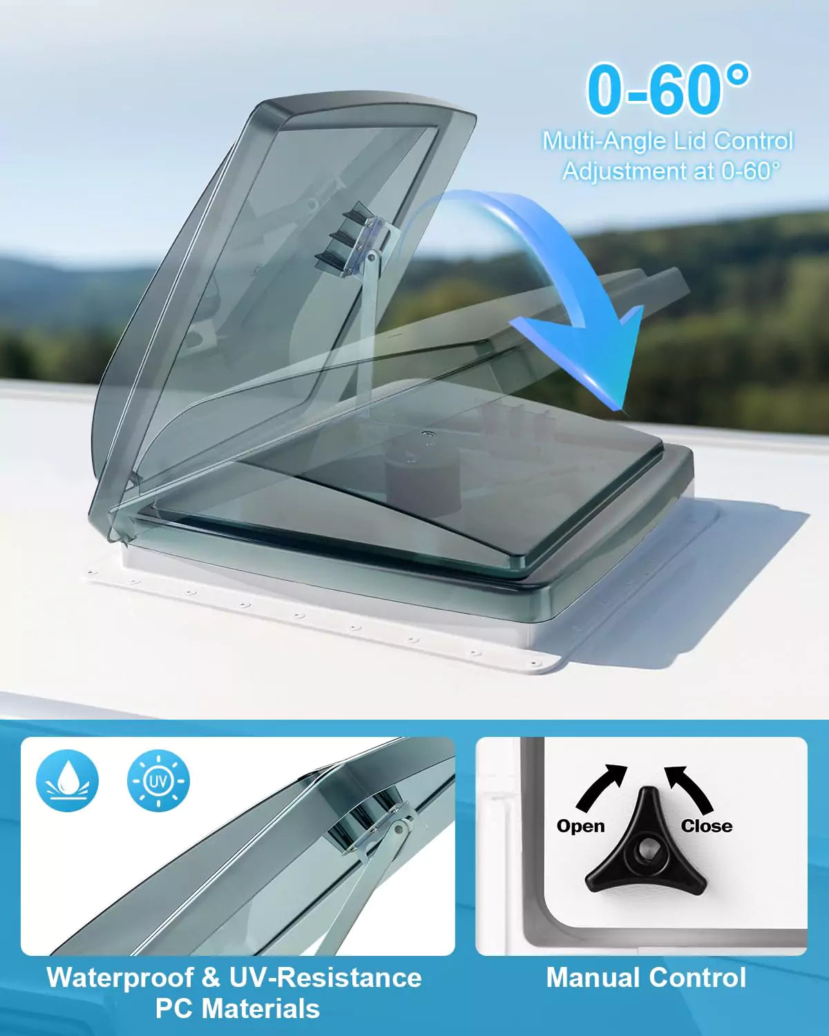 Details of kohree rv 12v fan