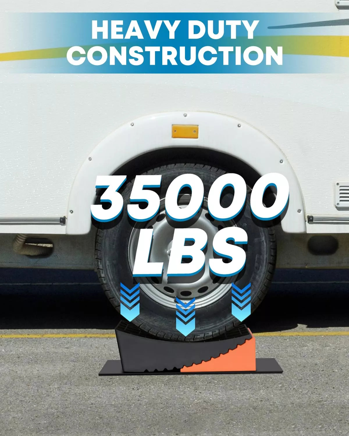 Orange Rv Leveling Blocks Kohree Curved Camper Levelers with Wheel Chocks Kit for Trailers