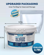 Upgraded packaging of rv camper roof coating