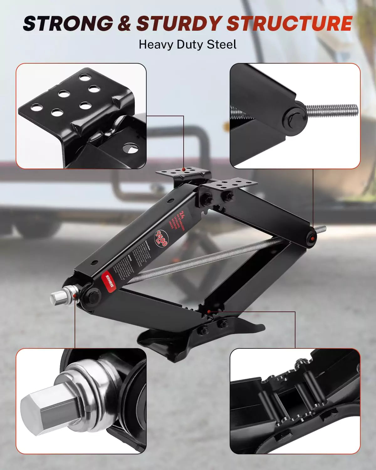Strong and sturdy structure kohree rv camper stabilizer jacks 9500 lbs