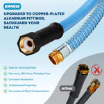 Kohree upgraded to copper plated aluminum fittings rv fresh water hose 75 feet