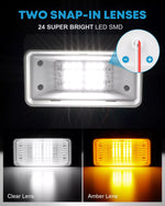 Two snap in lenses rv porch light replacement