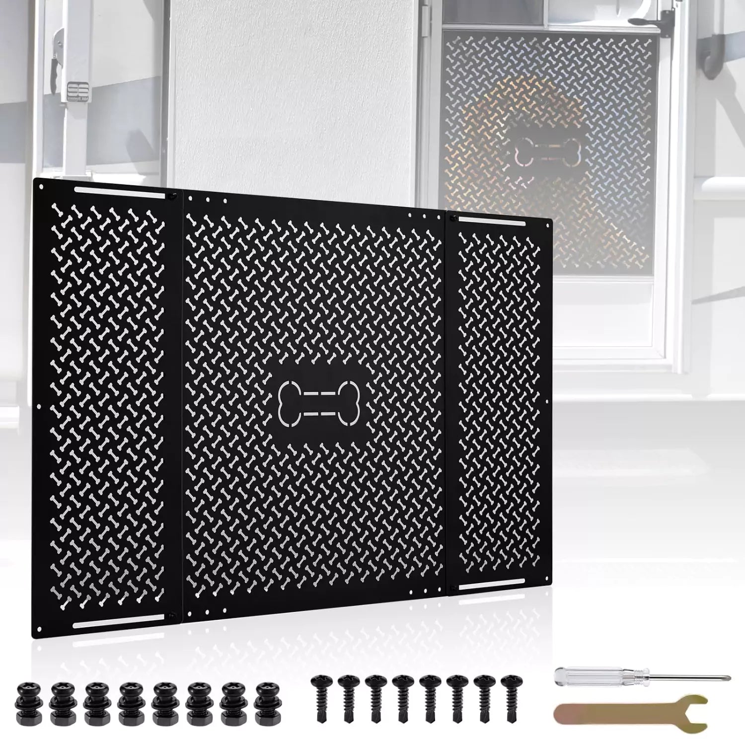 Kohree rv screen door protector with bone design