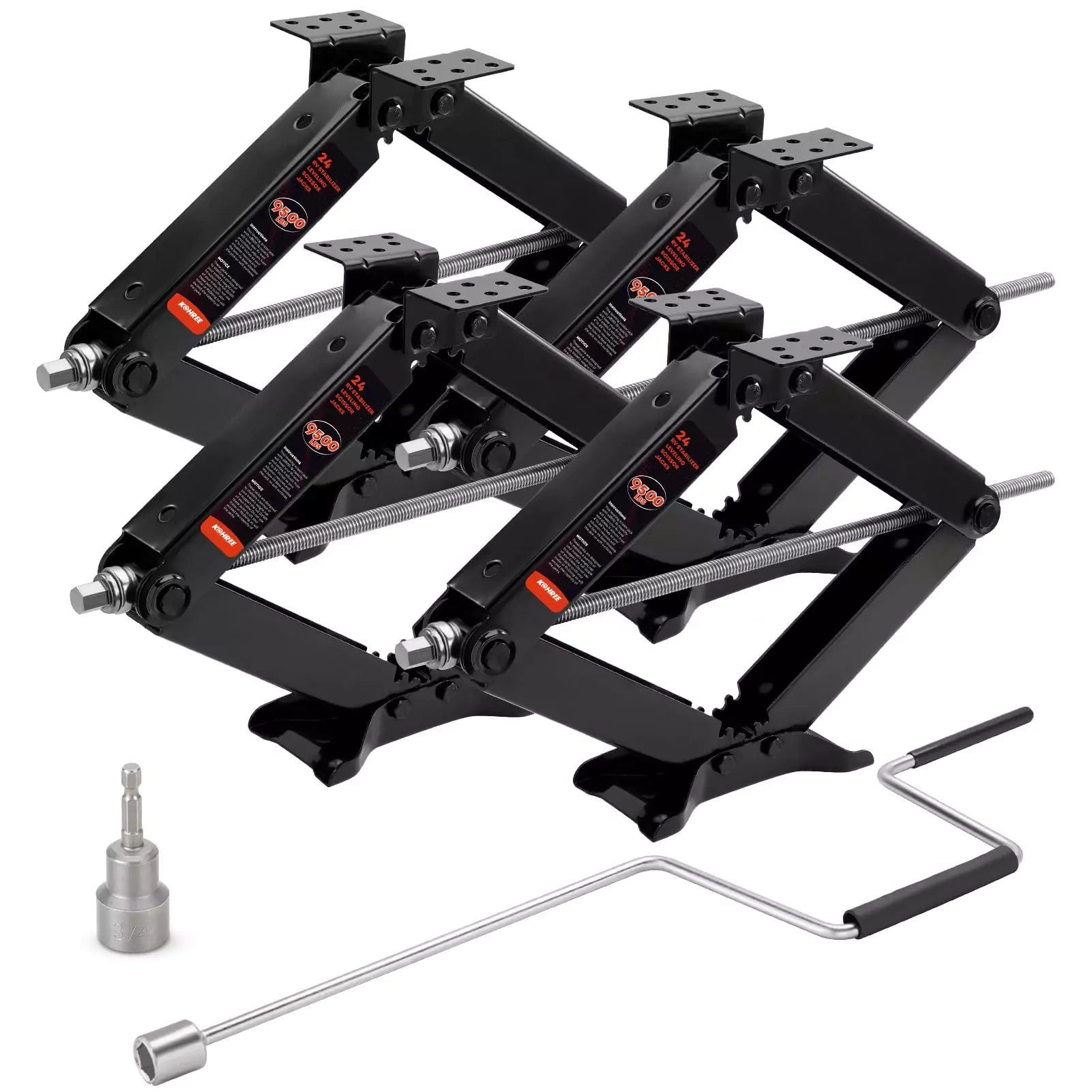 Kohree rv stabilizer jack 9500 lbs 4 pack