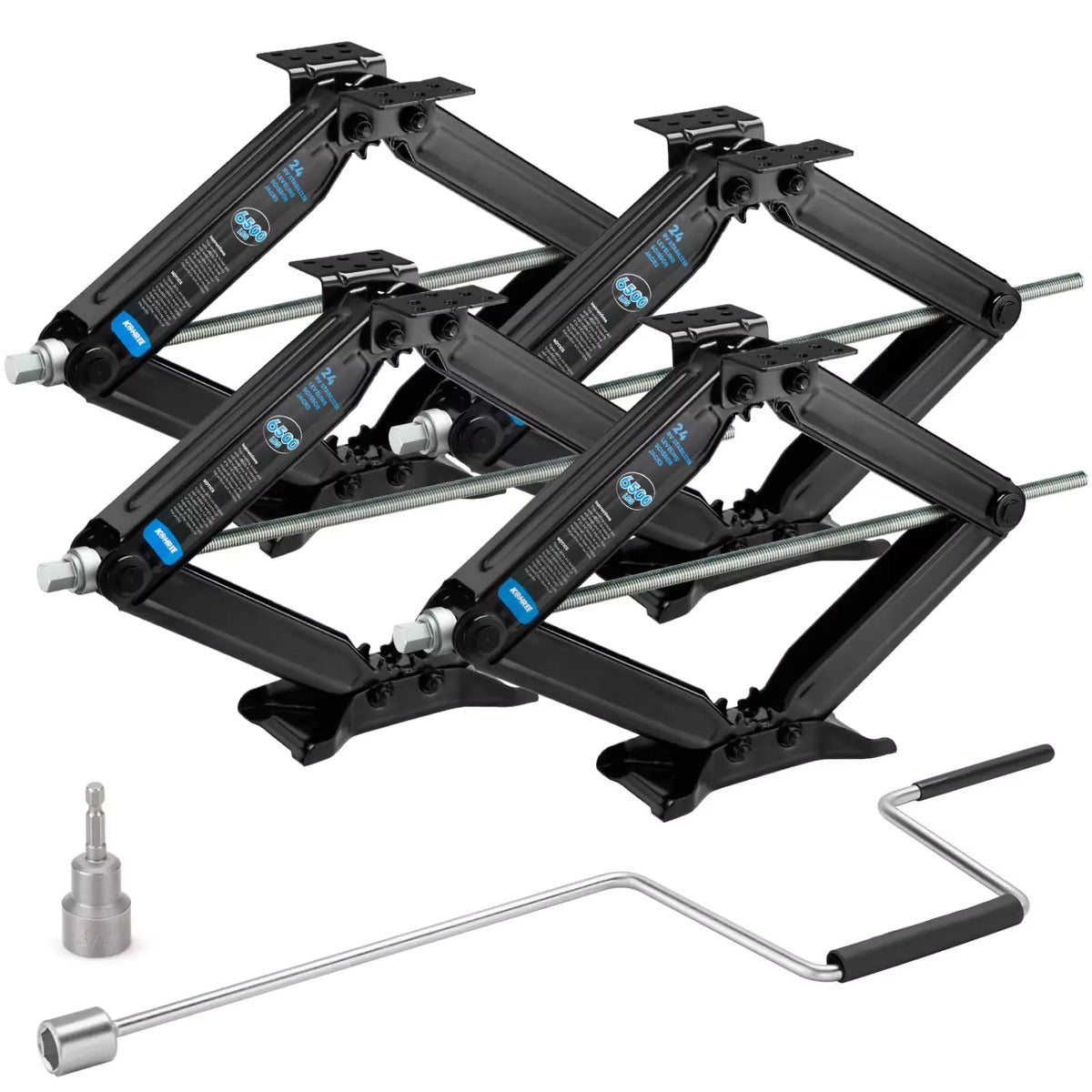Kohree RV Stabilizer Leveling Scissor Jacks, 24