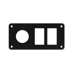 Aluminum rocker switch panel housing 3 gang