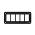 Aluminum rocker switch panel housing 5 gang