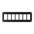 Aluminum rocker switch panel housing 7 gang