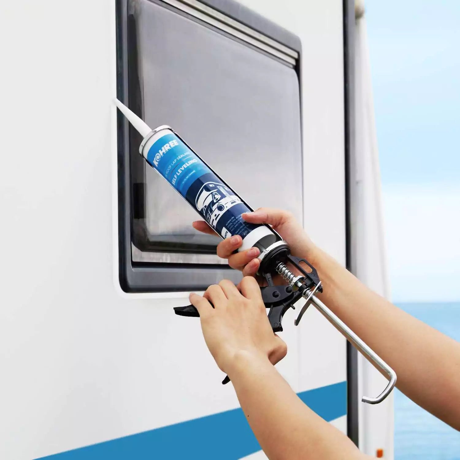 Kohree Self-Leveling Sealant | RV Roof Lap Crack Sealer