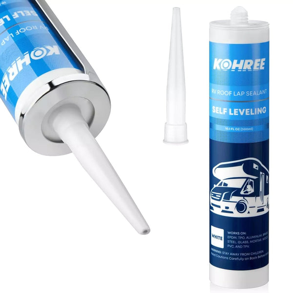 Self-Leveling Lap Sealant 1/2/4/6/8/12/24 Pack - 30s Shield for Windows, Vents & Crack Repair