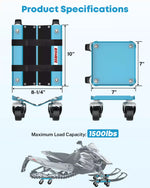 Kohree snowmobile dolly set specifications