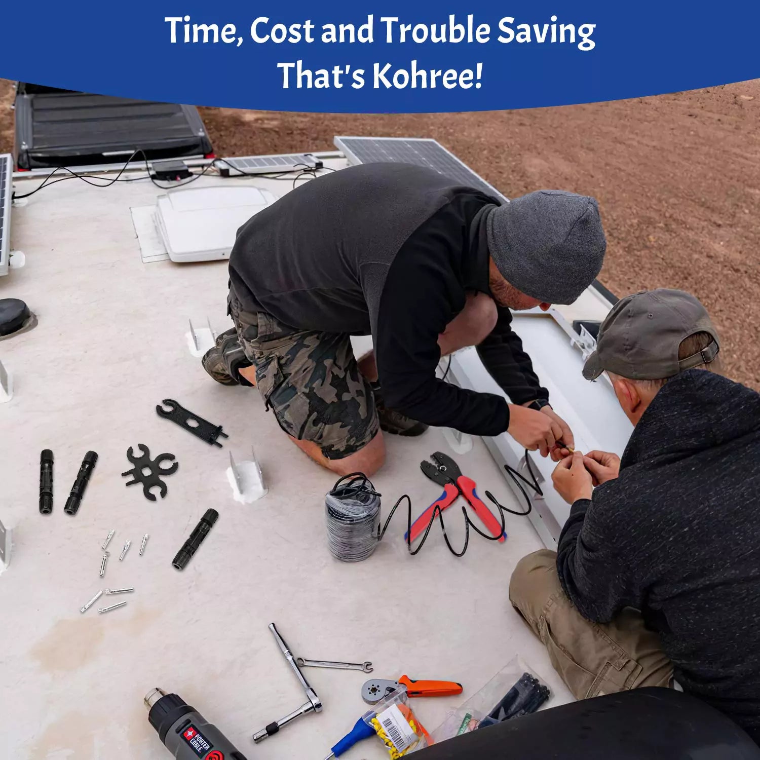 Solar mc4 crimping tool