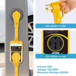 50A NEMA 14-50P surge guard RV power protection
