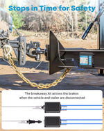 Trailer brakeaway kit switch stops in time for safety