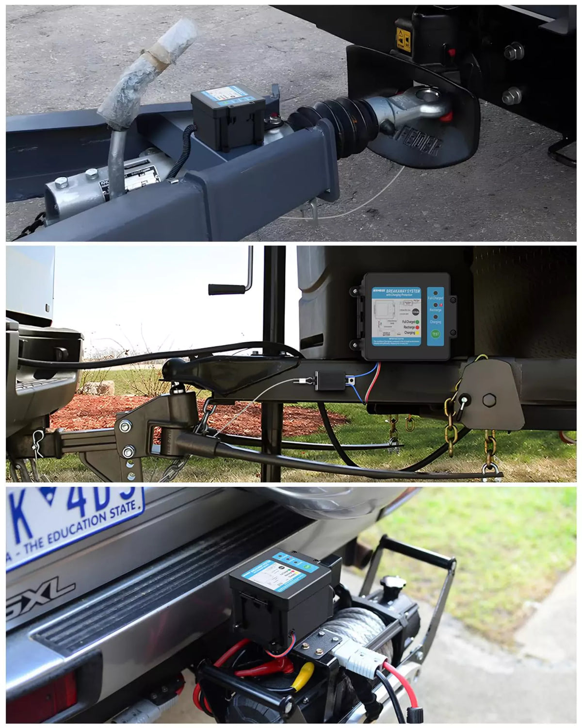 Trailer brakes battery