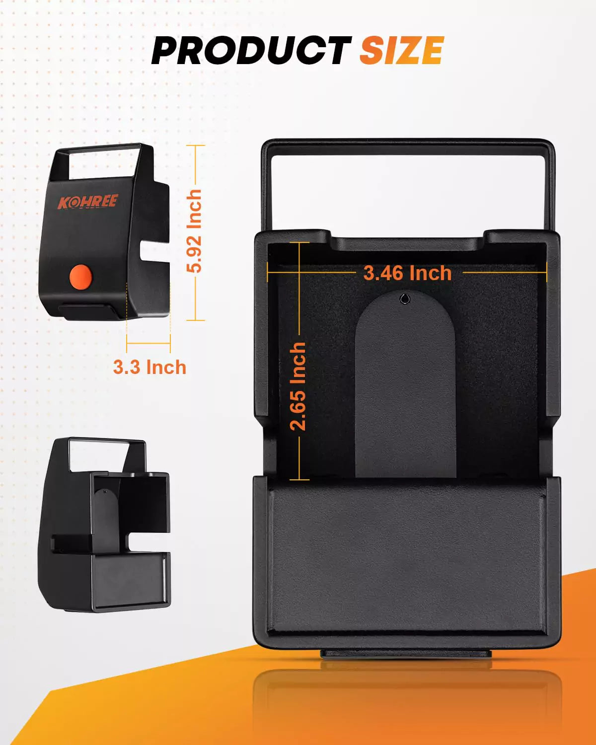 Kohree 2" & 2-5/16" trailer lock size