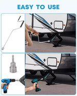 Easy to use trailer stabilizer scissor jacks 6500 lbs