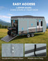 Easy access travel camper covers