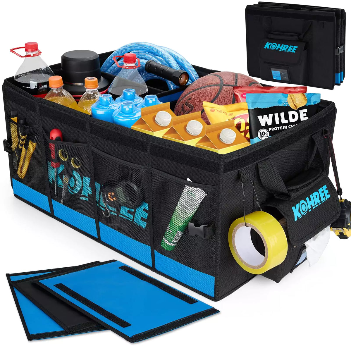 Kohree 74L Trunk Organizer for RV Accessories | RV Caddy for Car Kohree 74L Trunk Organizer for RV Accessories | RV Caddy for Car
