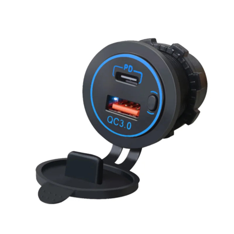 Custom USB Charger Outlet Rocker Switch