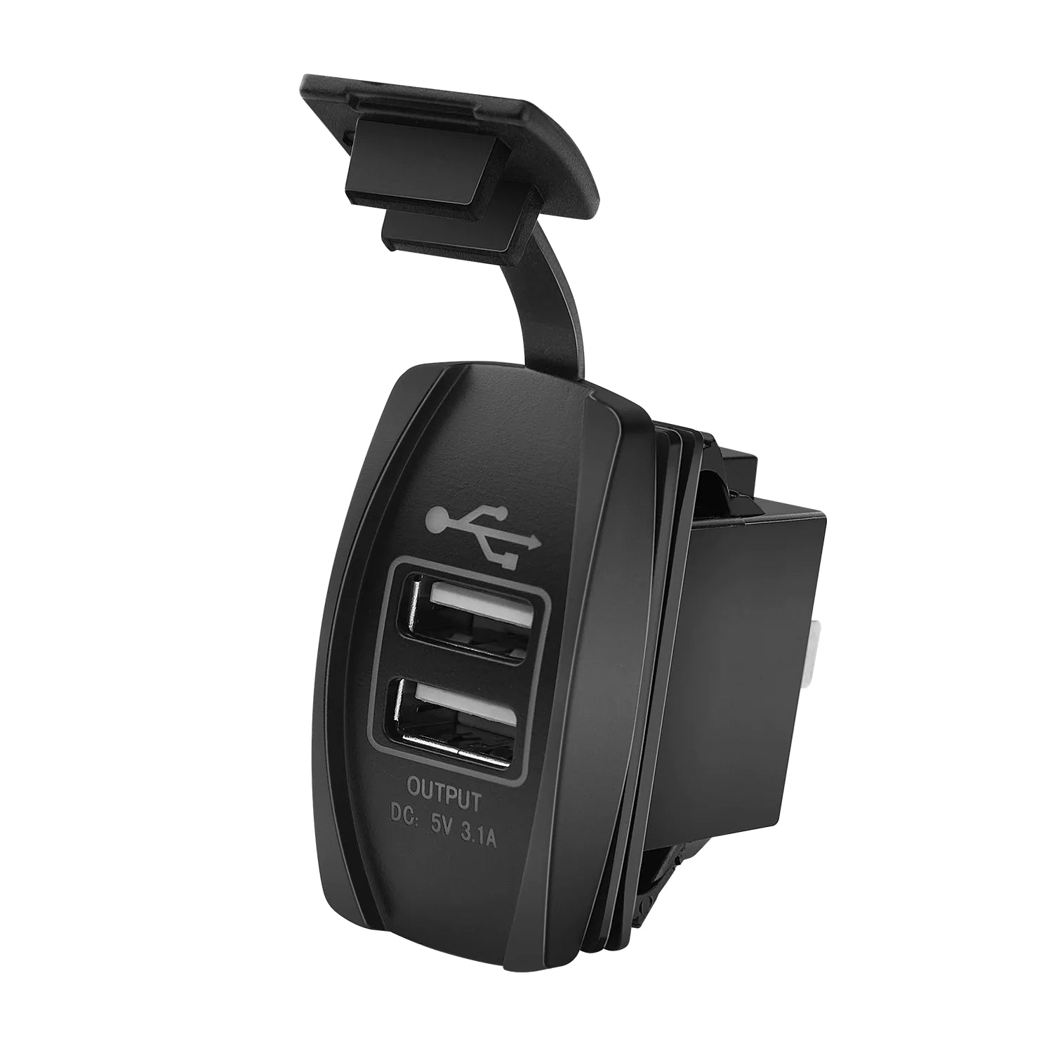 Dual usb rocker switch dc 5v 3.1a