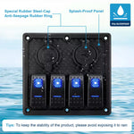 Waterproof Marine Rocker Switch Panel