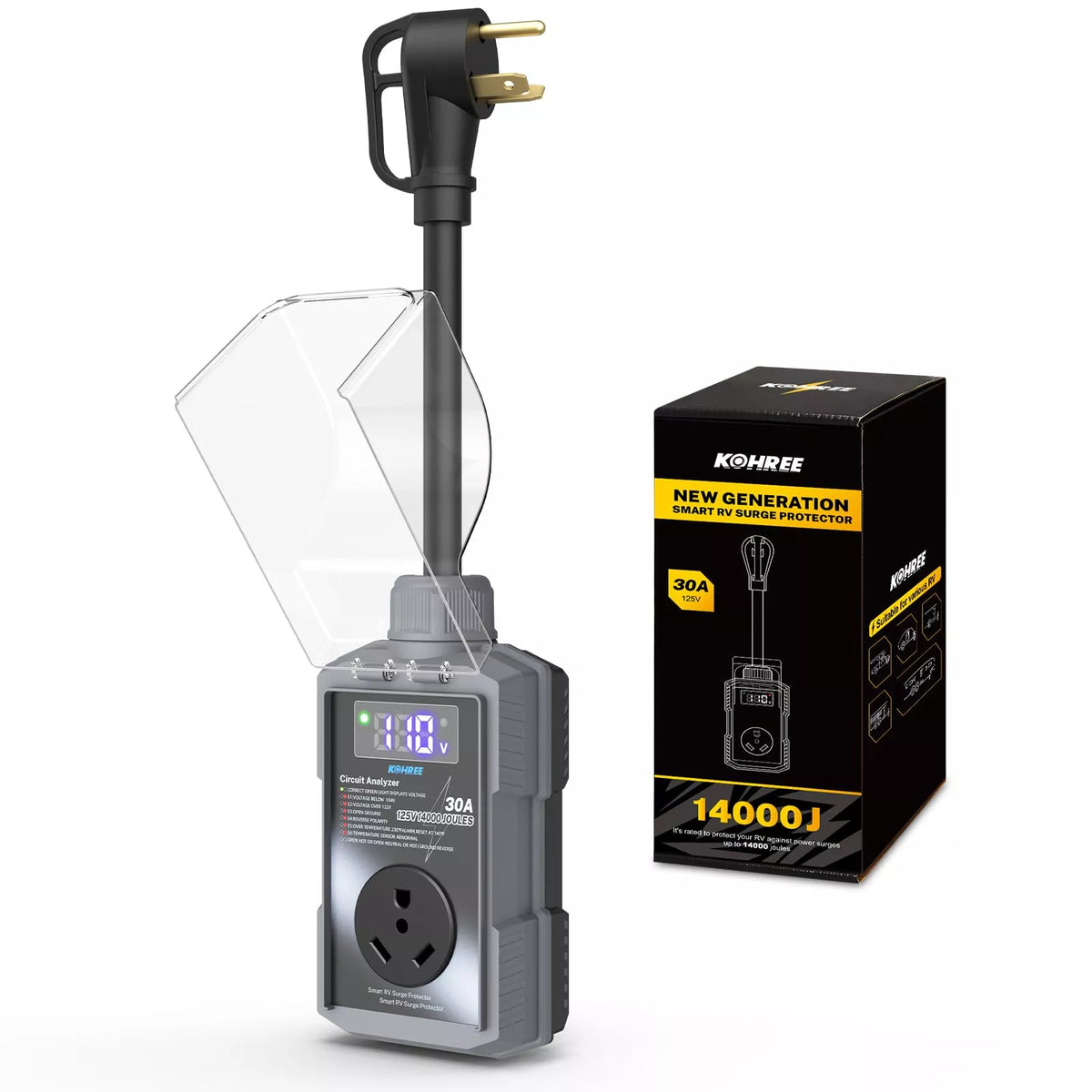 Surge Guard Kohree RV Surge Protector | Camper Surge Protection Guard