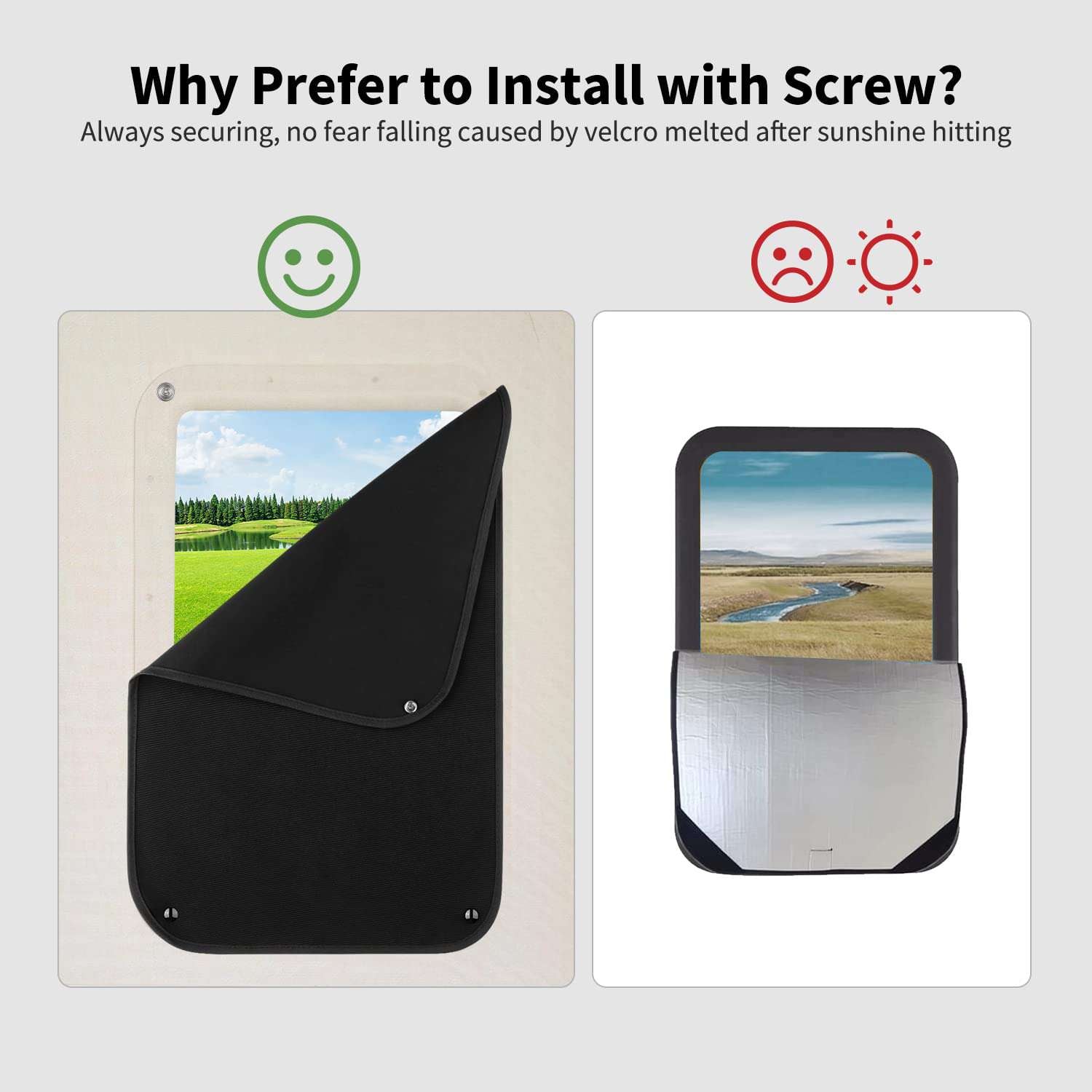 camper door window shade
