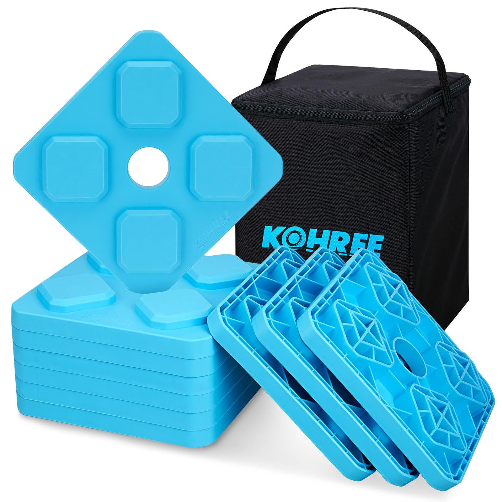 RV Leveling & Stabilization Camper Leveler, Electric Jack, Blocks Kohree