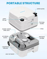 kohree camping toilet with wheel portable structure