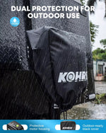 Kohree protective cover for outdoor use with rain simulation 