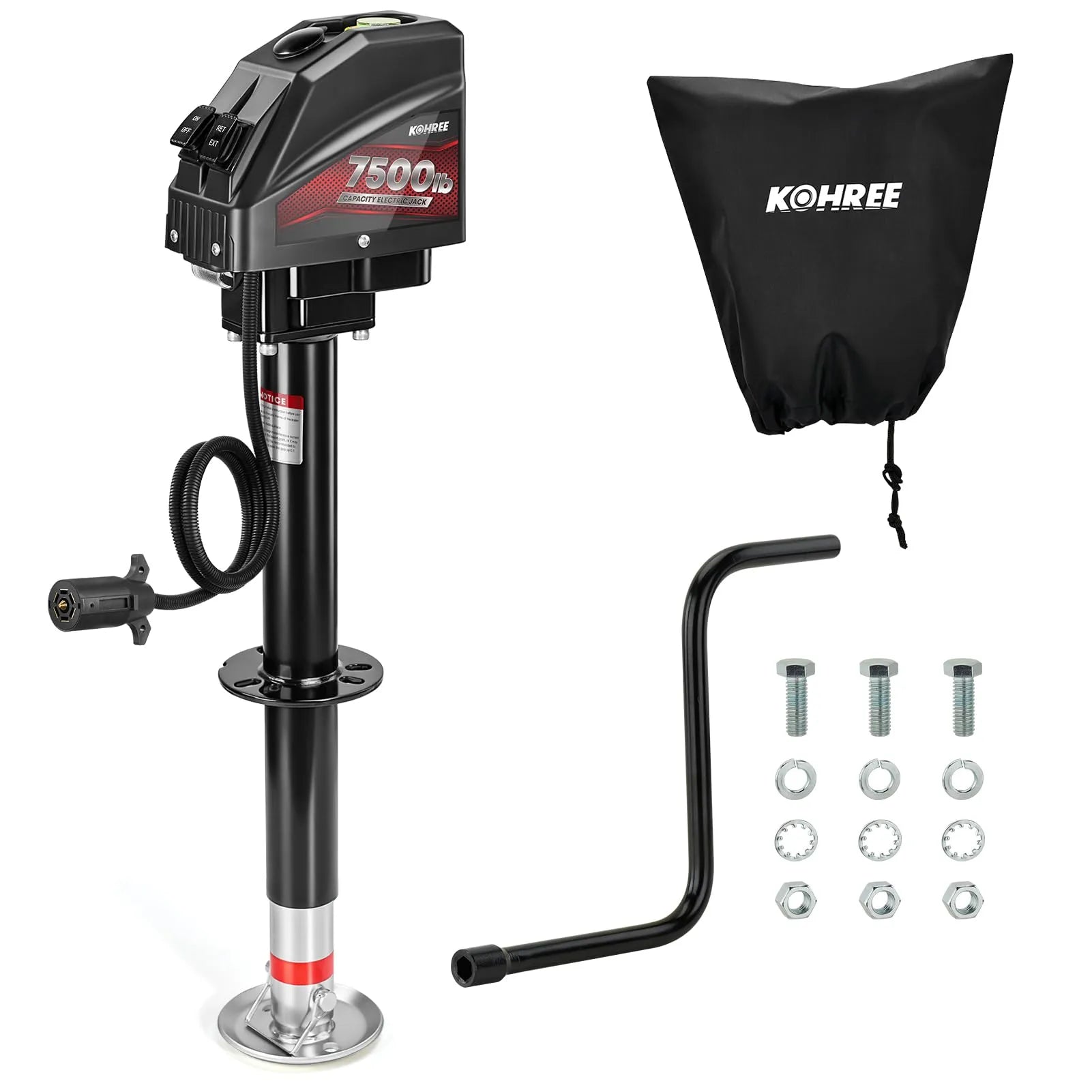 kohree electric trailer jack 7500 lbs 
