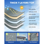 Fifth wheel RV cover helps protect against rain and snow during outdoor storage