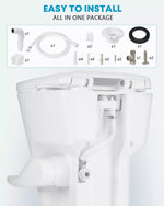 Toilet bowl with installation parts