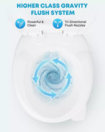 Higher class gravity flush rv toilet