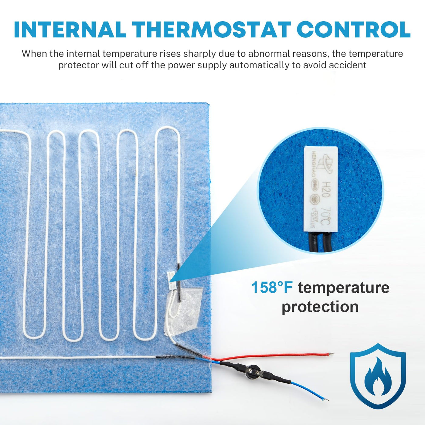 Kohree RV Water Tank Heater Pad Trailer Holding Tank Heating Pads