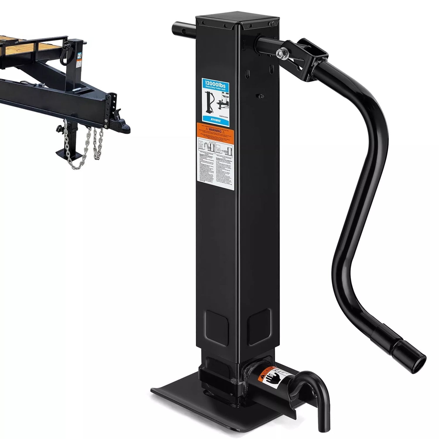 12000 lbs Heavy Duty Trailer Jack with Square Direct Weld