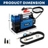 kohree 12v air compressor product dimension
