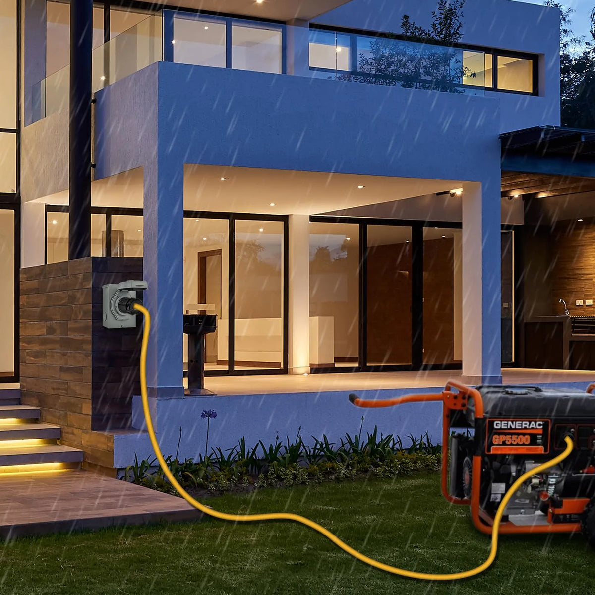 waterproof 50 amp generator inlet box