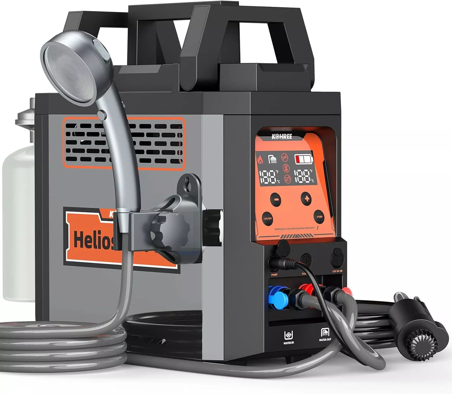 Helios 20 Pro Portable Propane Water Heater 20,000 BTU