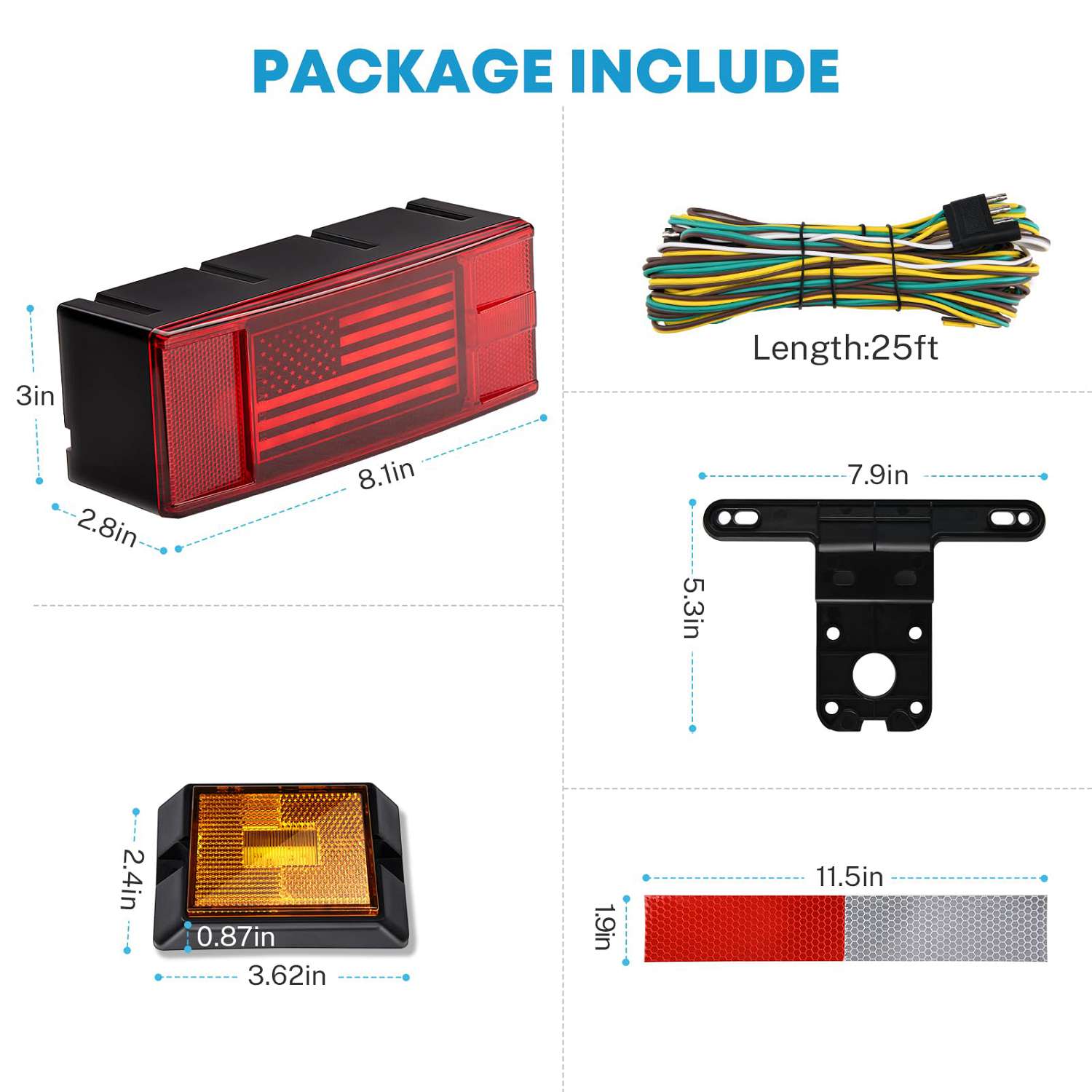 LED trailer light kit