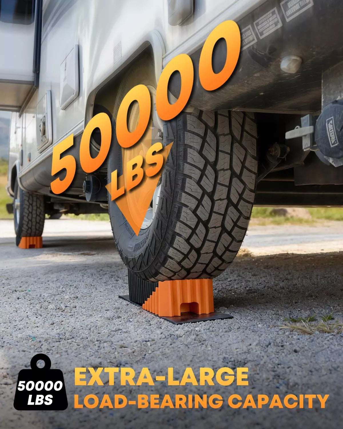 50000 lbs extra large load bearing capacity leveling block for rv 5 inch