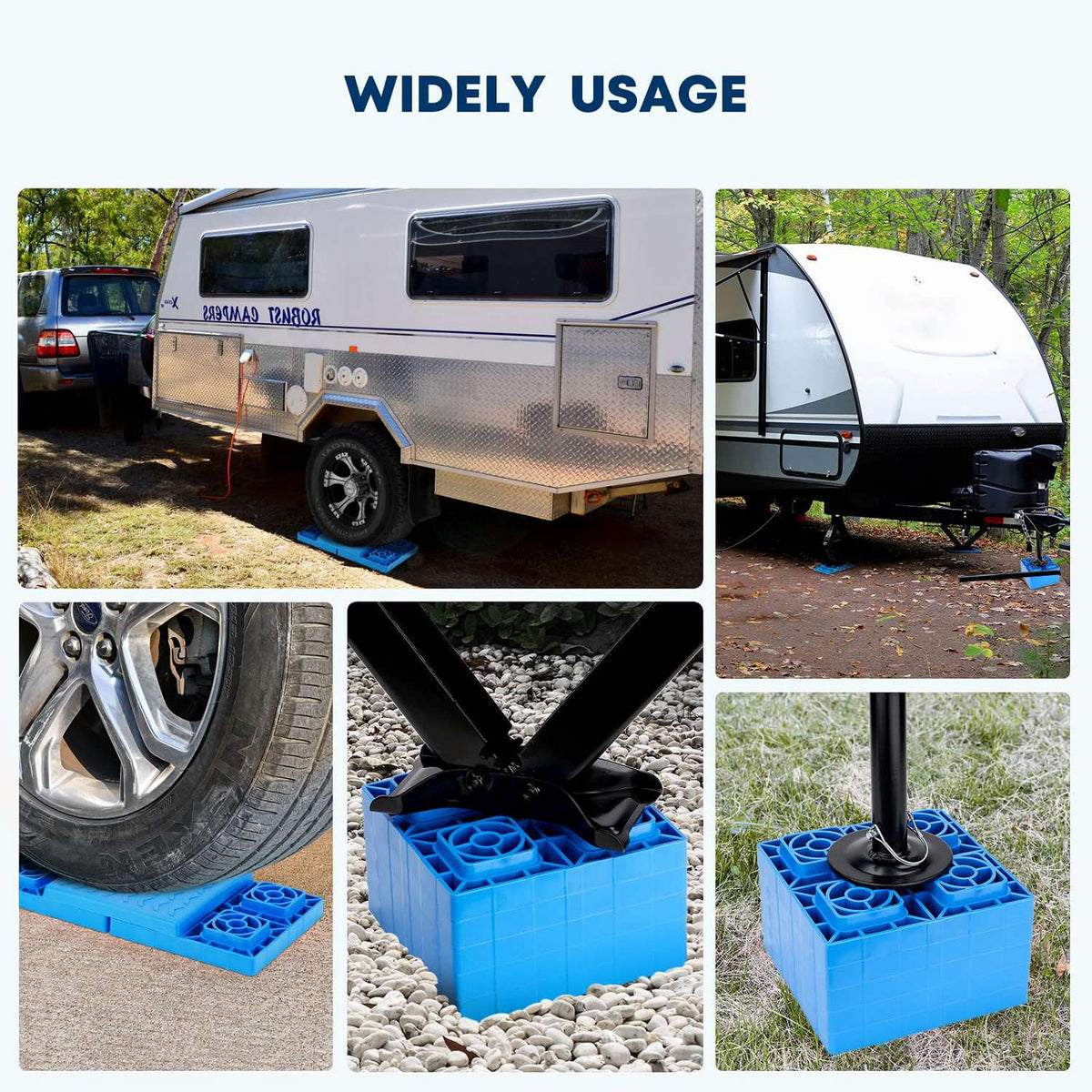 Kohree RV Leveling Blocks 12 Pack 35,000 lbs | Camper Leveler