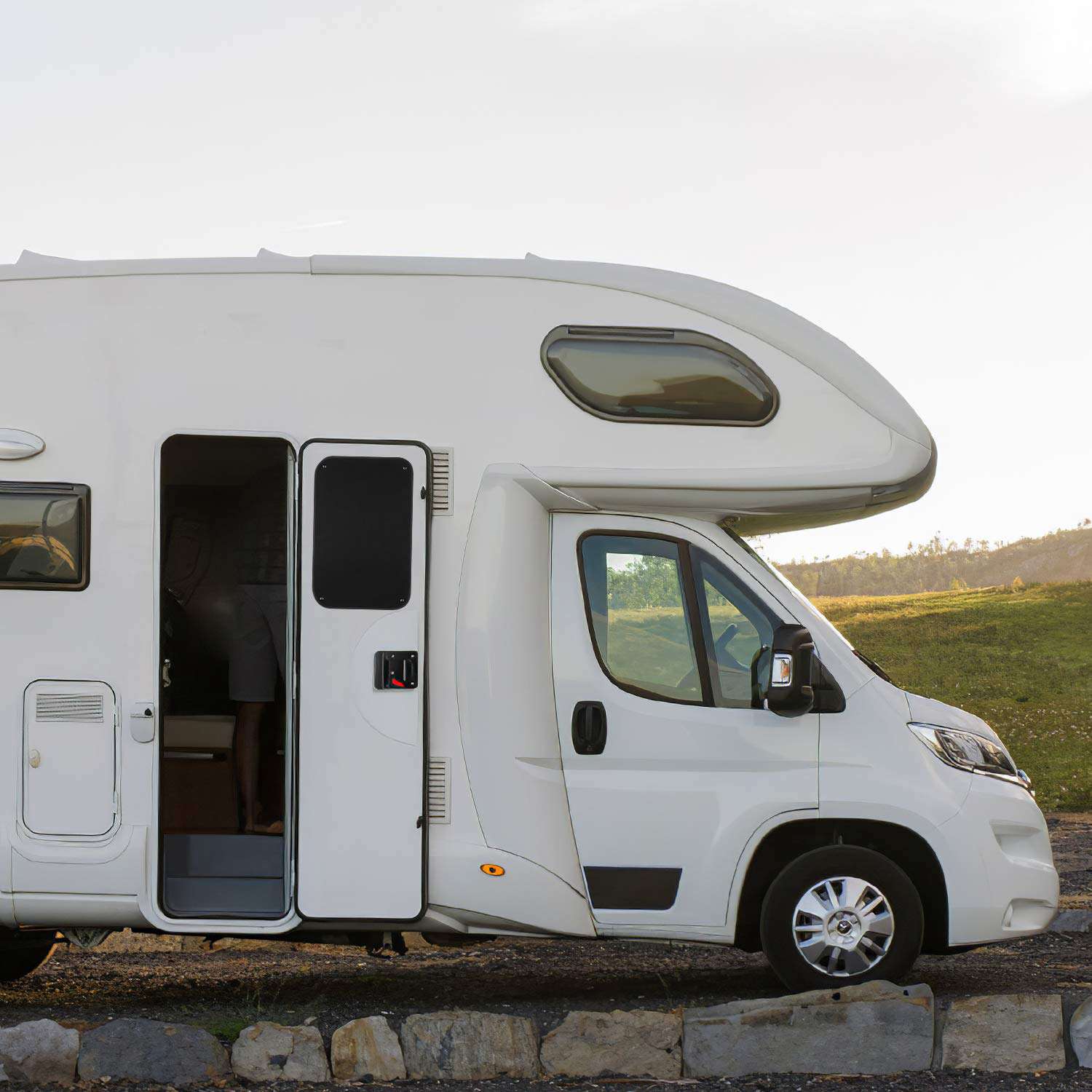 rv door window cover