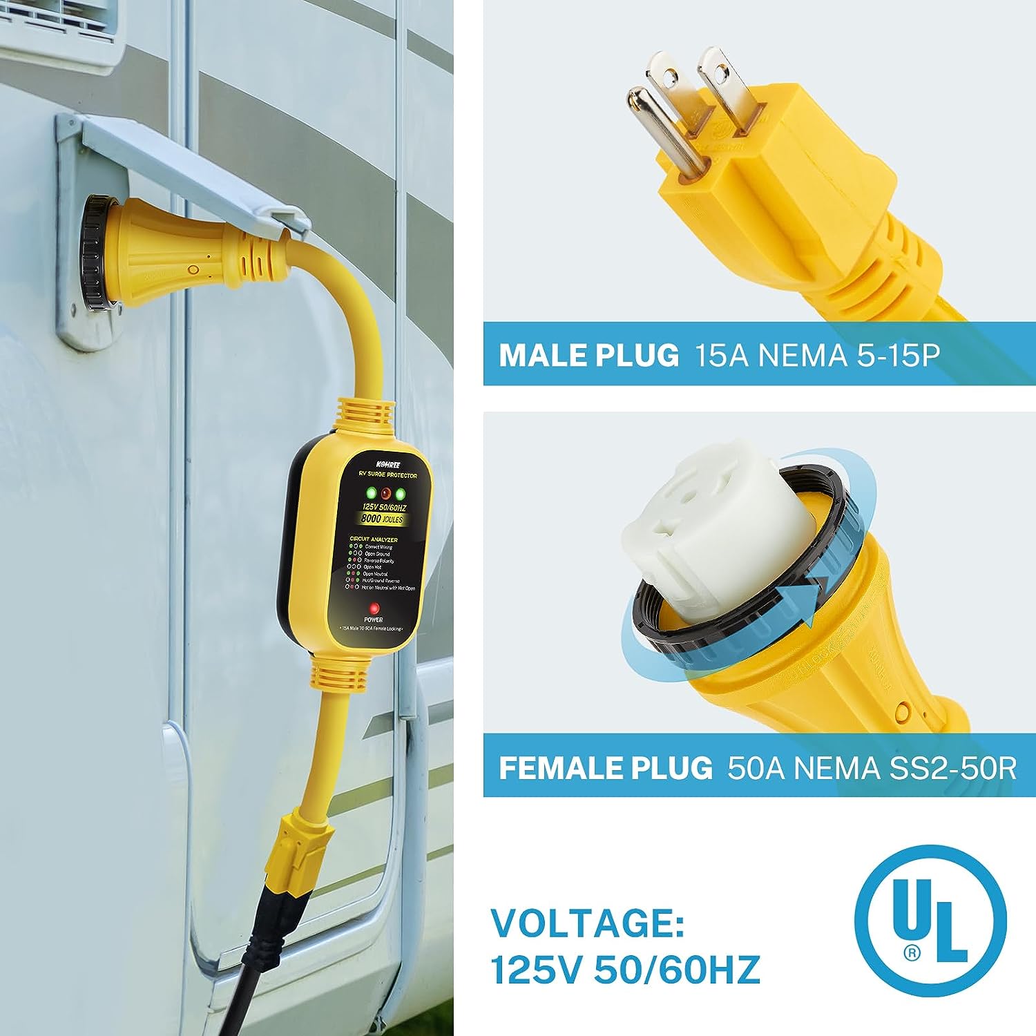 rv power surge protector 30 amp
