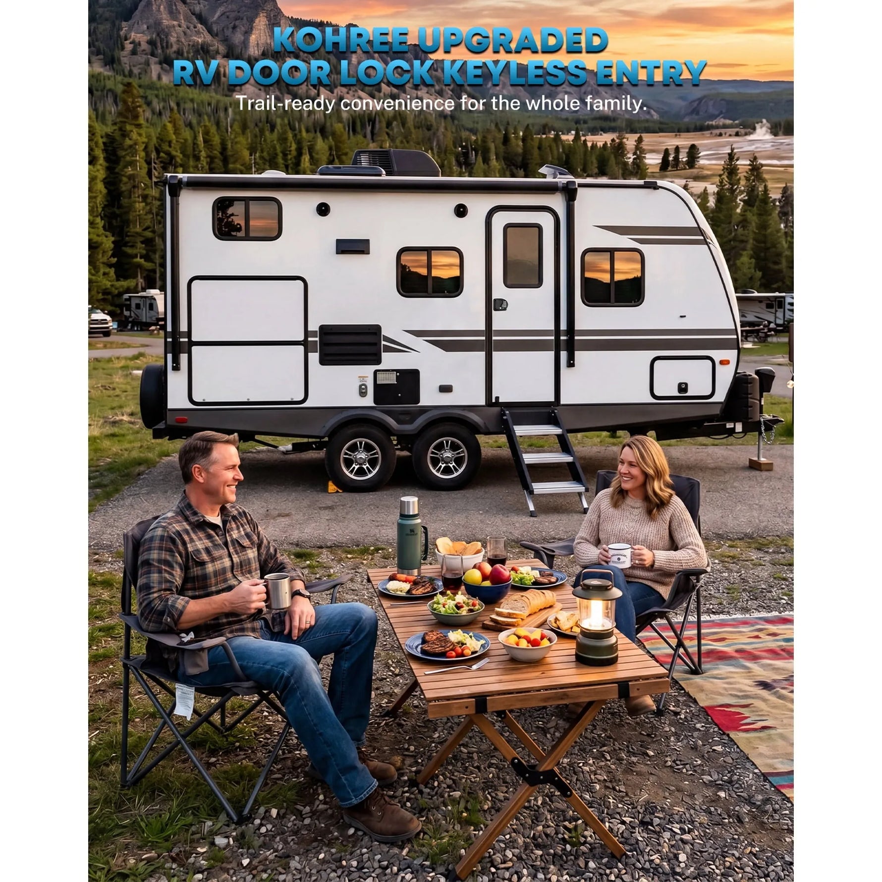 Kohree upgraded rv door lock keyless entry 