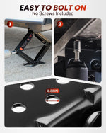 Easy to bolt on rv stabilizer scissor jacks