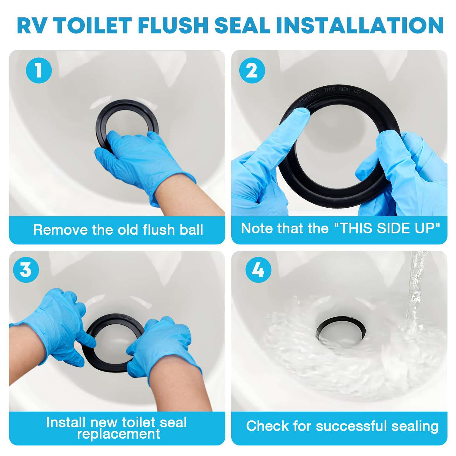 RV toilet replacement